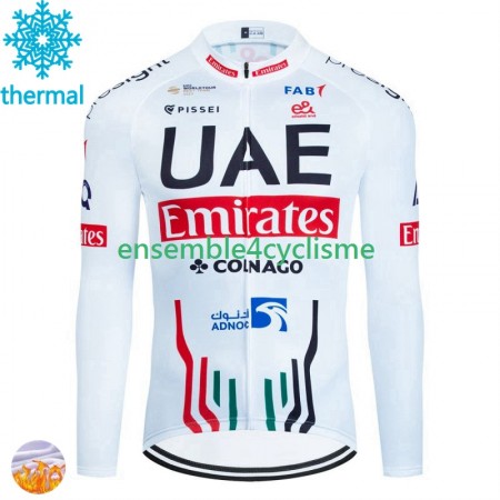 Maillot Cyclisme Hiver Thermal Fleece Uae Emirates 2024 Maillot Cyclisme Hiver Thermal Fleece Uae Emirates 2024